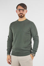 Basic Crew Neck Sweater, 110% Cotton | 2 for €50 | Dark Green 32