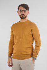 Pullover Girocollo Basic Cotone 110 | 2 per €50 | Senape 30