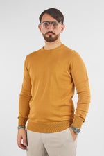 Pullover Girocollo Basic Cotone 110 | 2 per €50 | Senape 30
