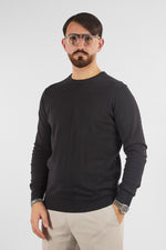 Pull ras du cou basique 110 % coton | 2 pour 50 € | Noir 01