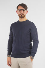 Basic Crewneck Sweater, 110% Cotton | 2 for €50 | Blue 20