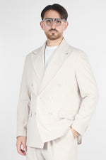 Abito Doppio Petto Oversize - Pantalone Gamba e Fondo Ampi | Champagne