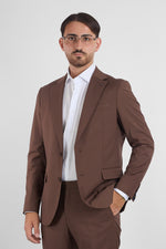 Abito Due Bottoni Basic IMA02 | Tabacco