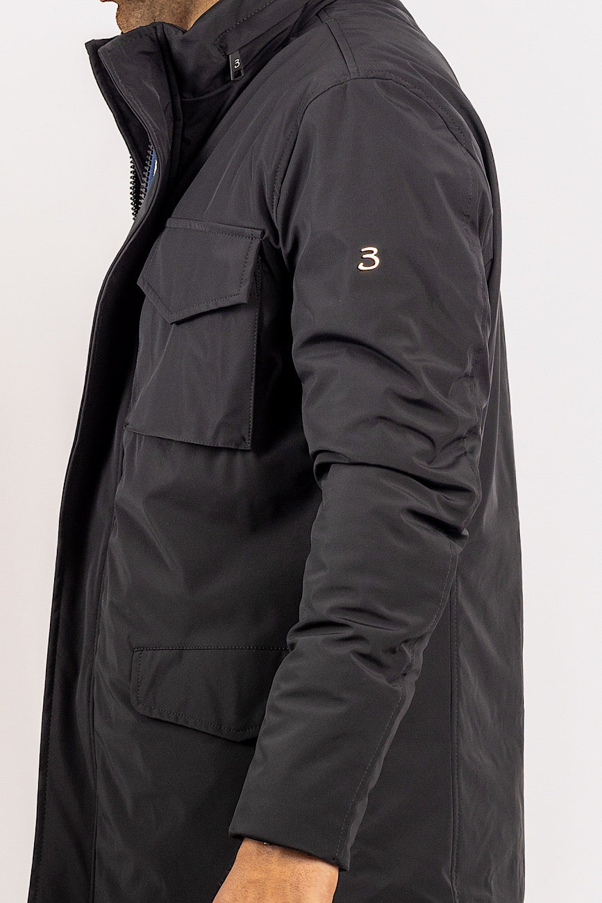 Water-repellent Field Jacket | Black