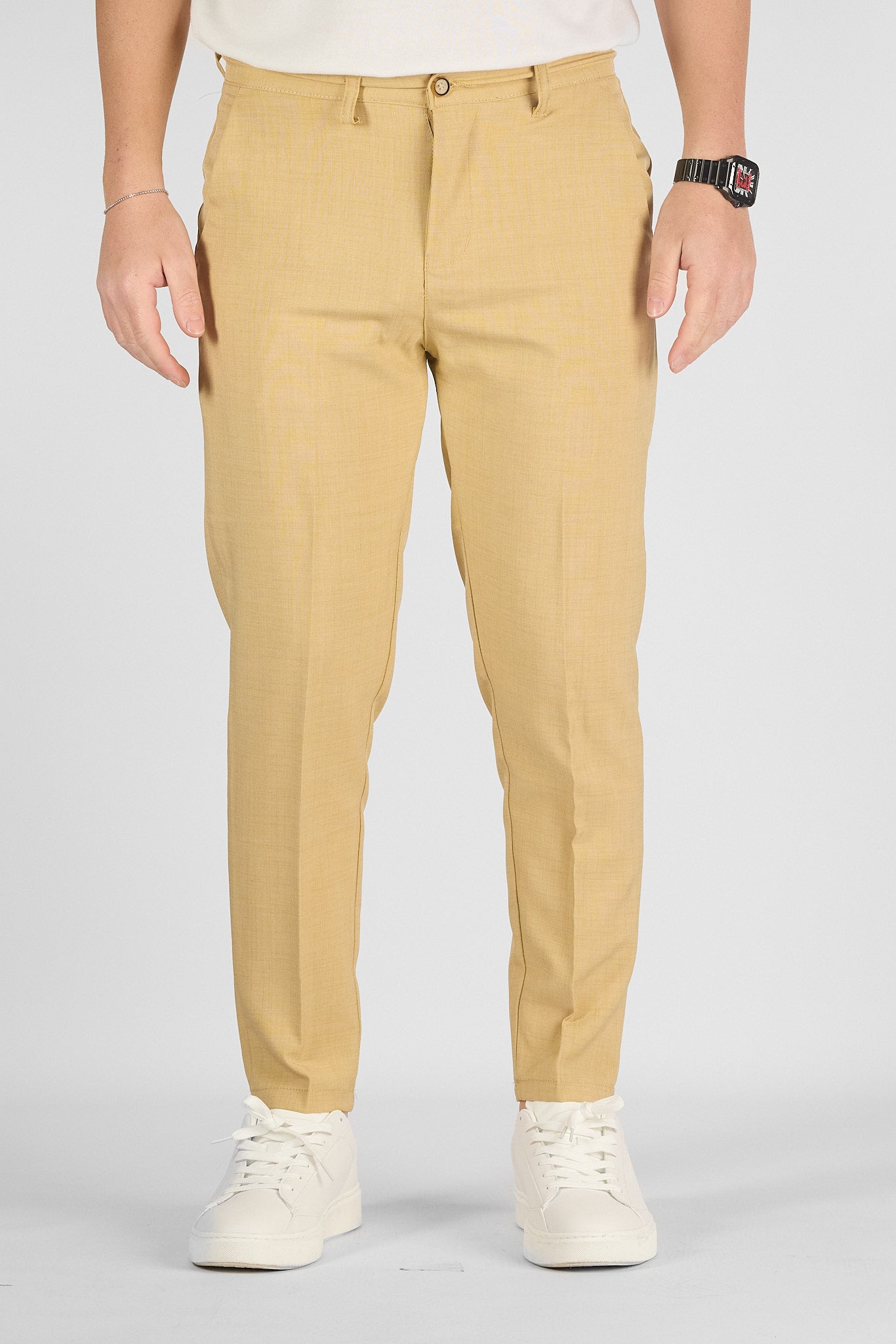 Pantalone Capri Active Stile Sartoriale No Stiro 713 | 2 per €60 | Kaki