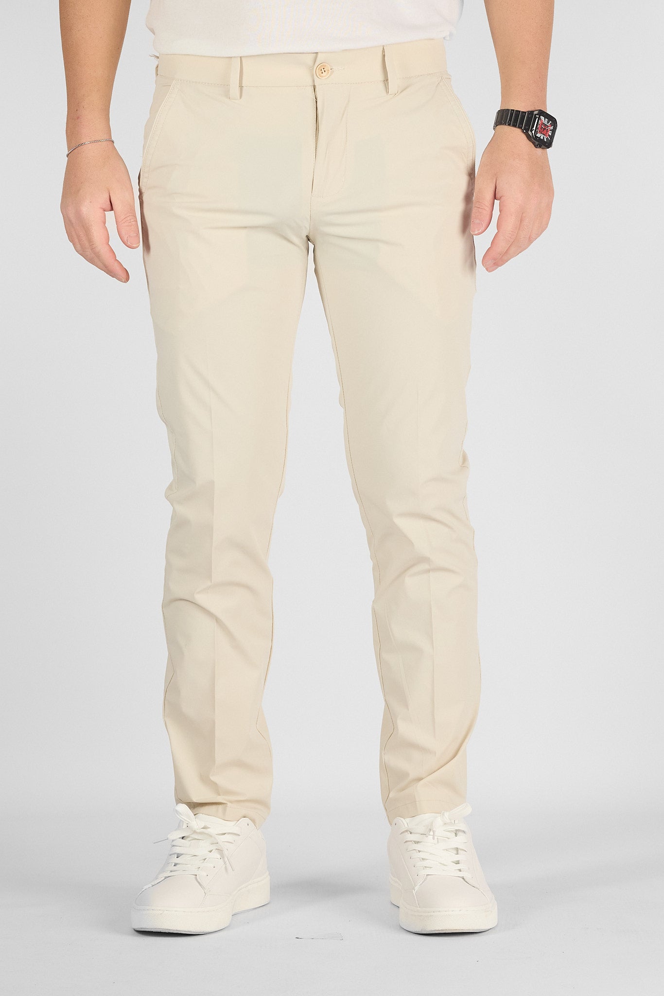 Pantalone Capri Active Super Light No Stiro NS08 | 2 per €60 | Crema 3