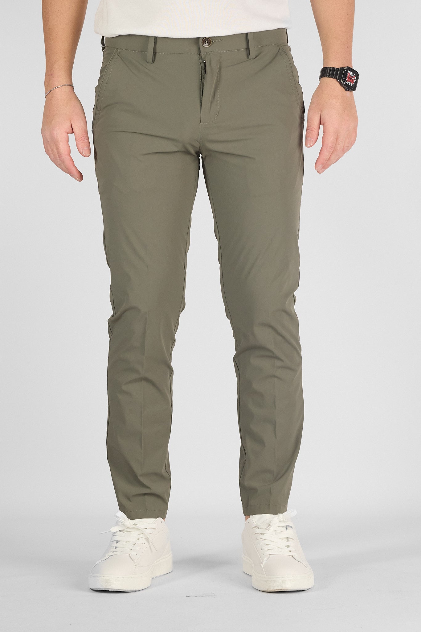 Pantalone Capri Active Super Light No Stiro NS08 | 2 per €60 | Verde Militare 5