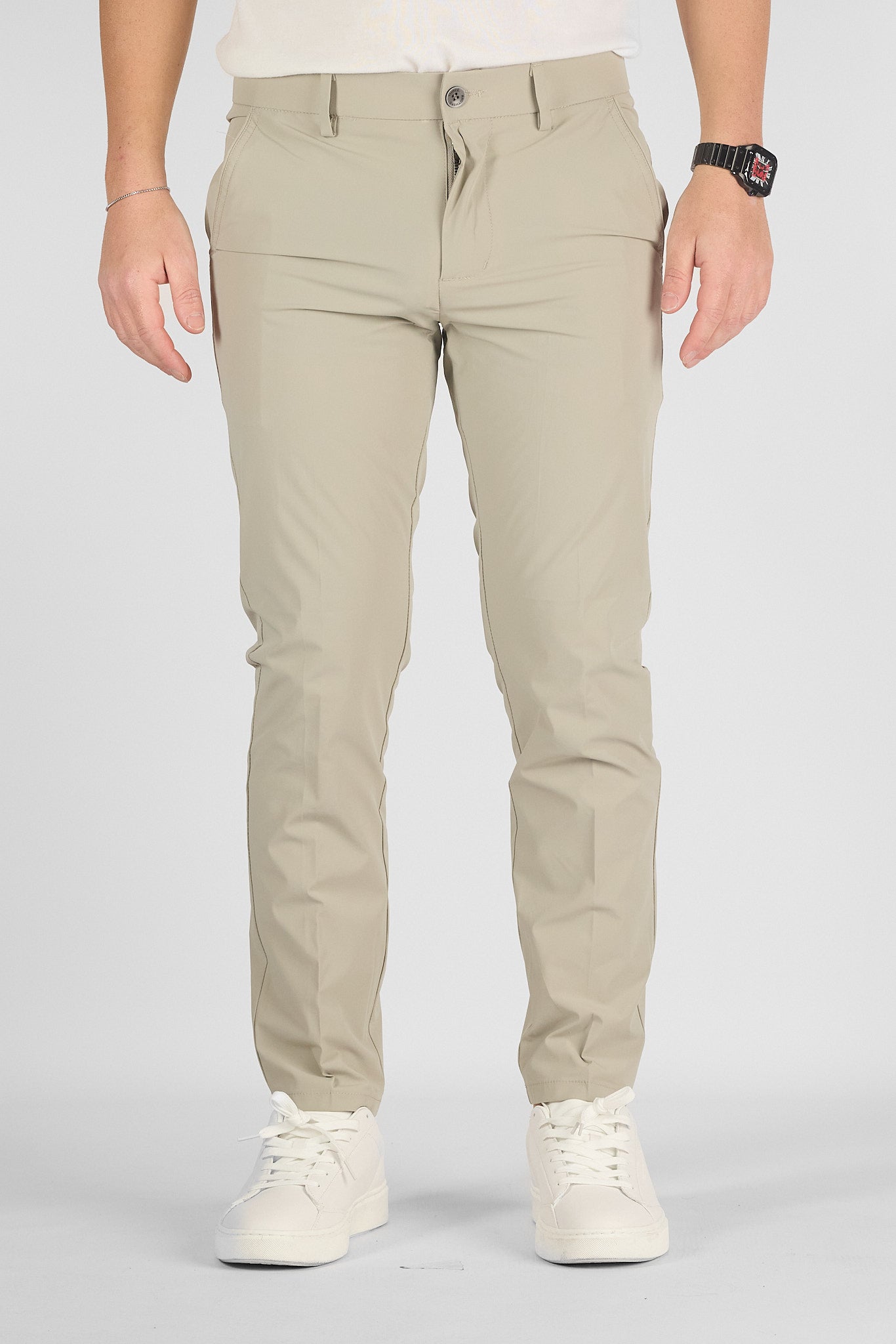 Pantalone Capri Active Super Light No Stiro NS08 | 2 per €60 | Verde Light 4