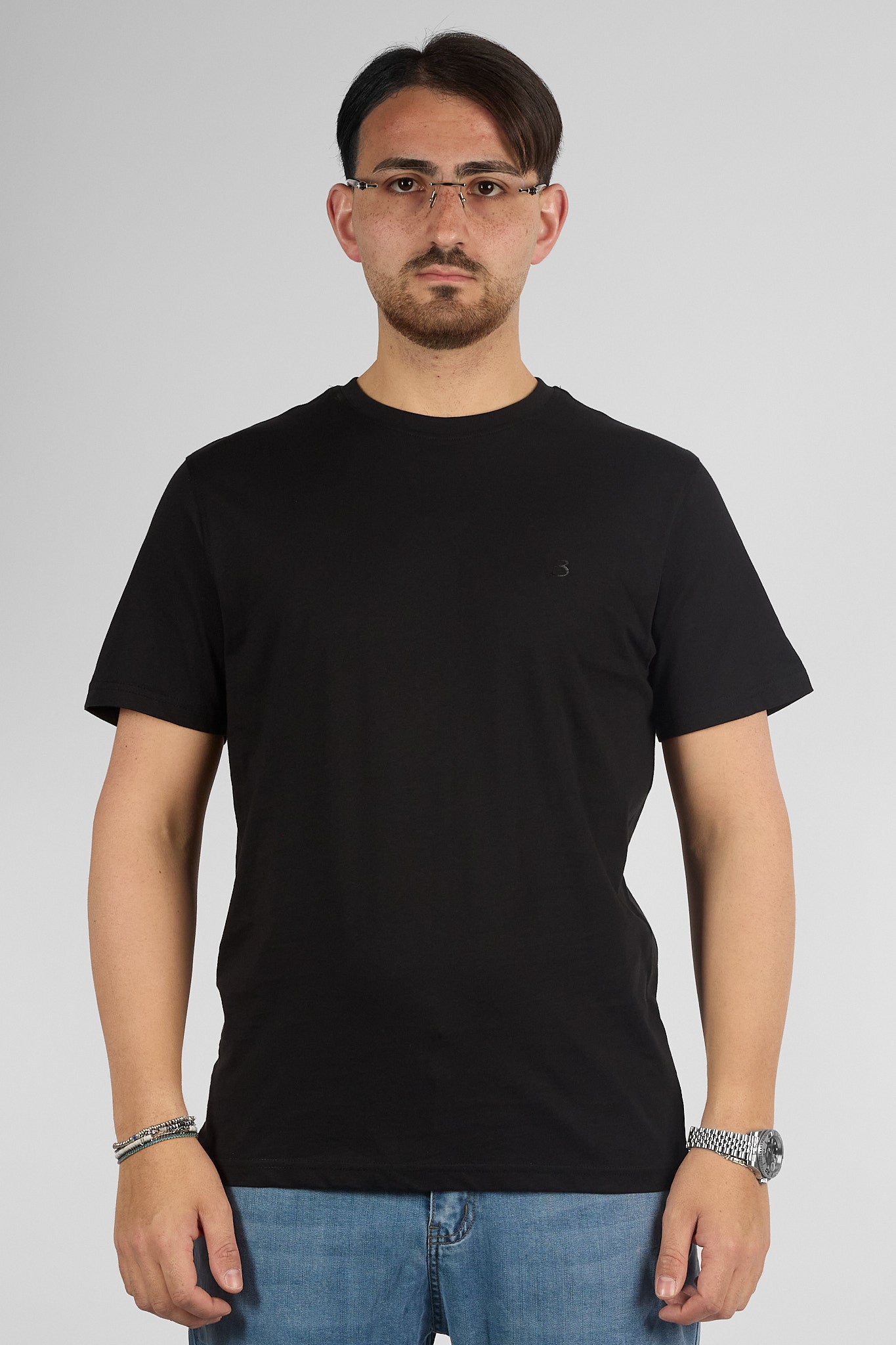 T-Shirt Mezza Manica 100% Cotone Basic | 2 per €30 | Nero 92