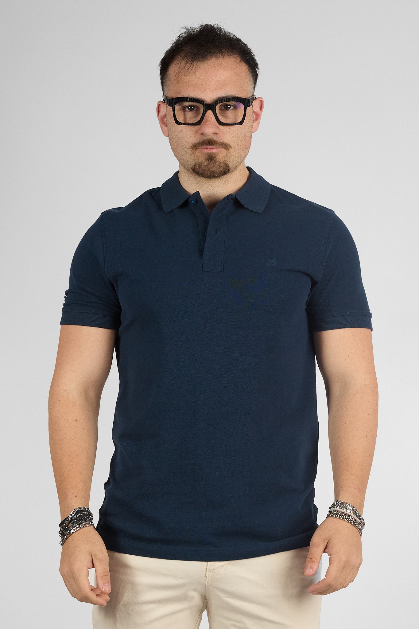 Polo Mezza Manica 100% Cotone Piquet | 2 per €40 | Blu Chiaro 64