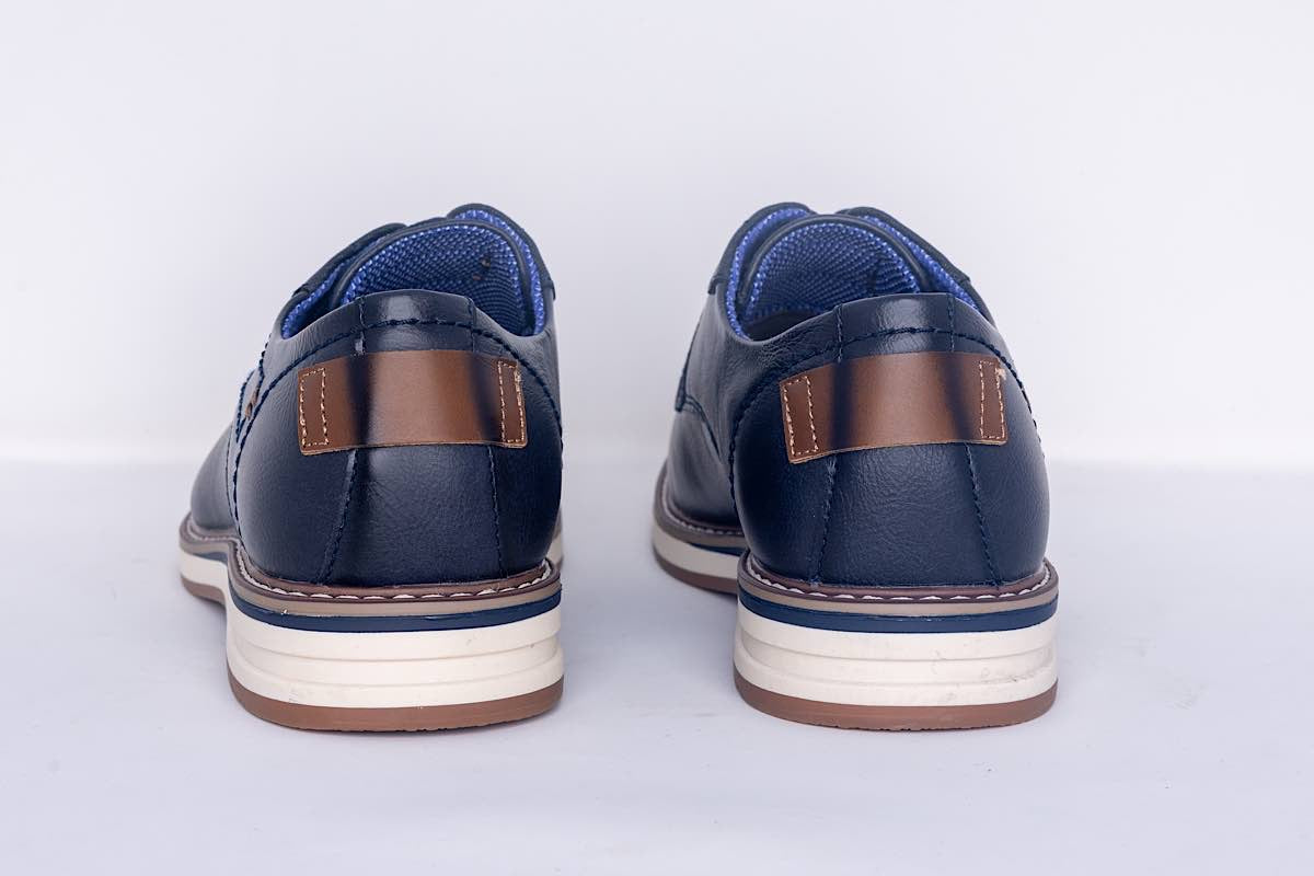 Derby with White Sole | Blue