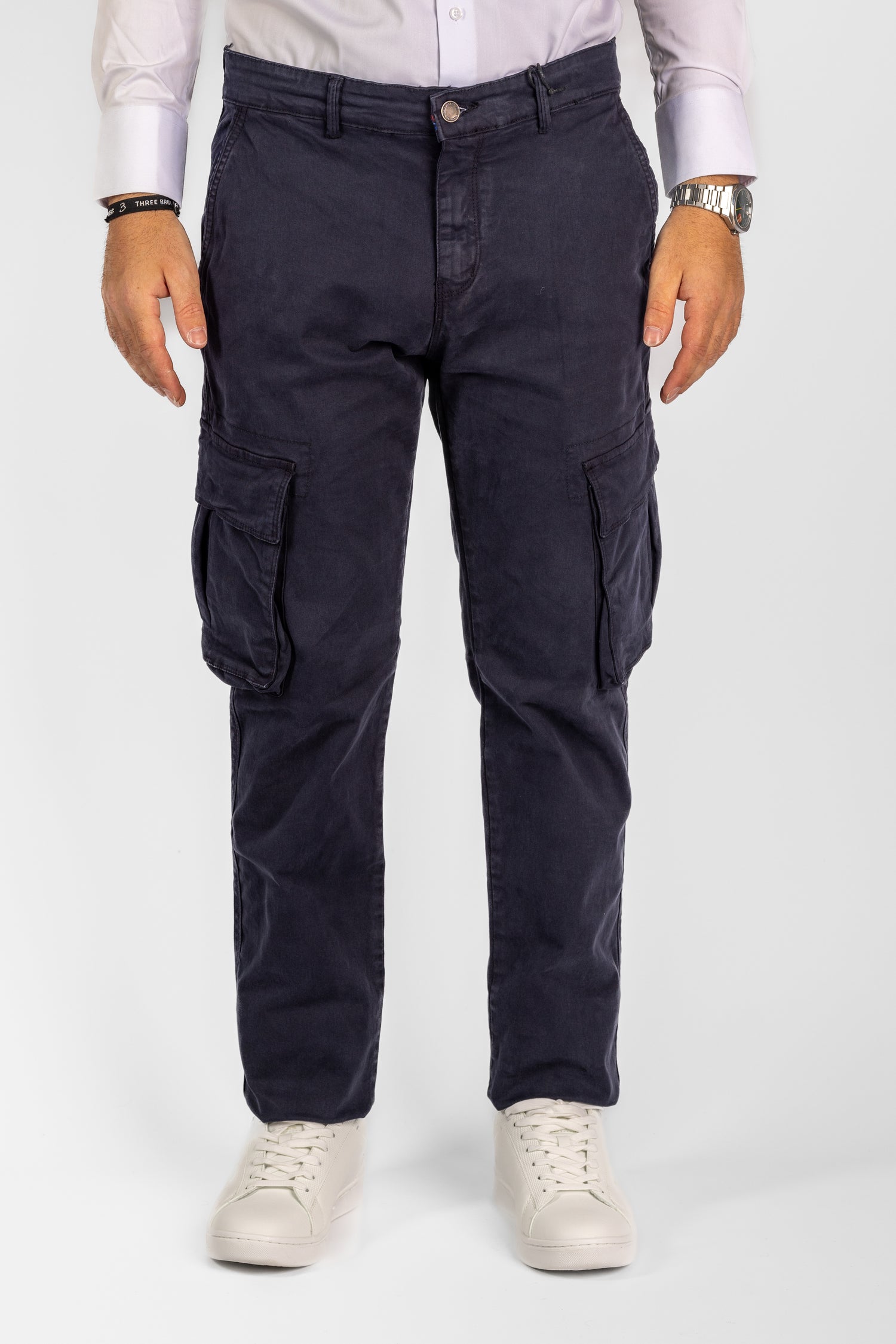 Pantalon cargo semi-mince | 2 pour 40€ | Bleu