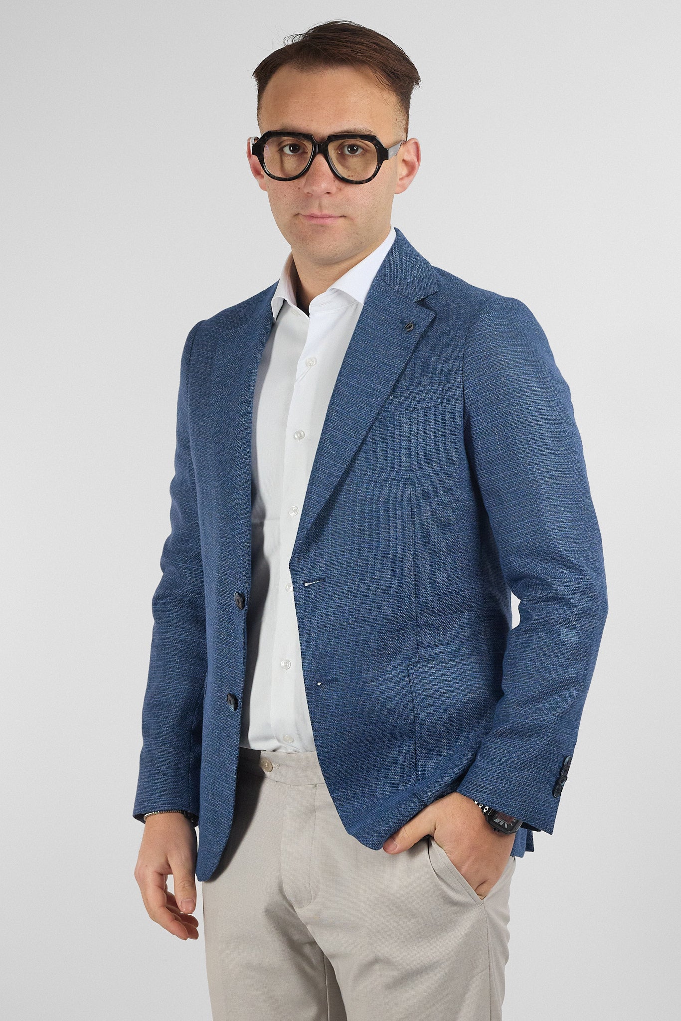 Giacca Lavorata Effetto Canapa EMA06 | Avion