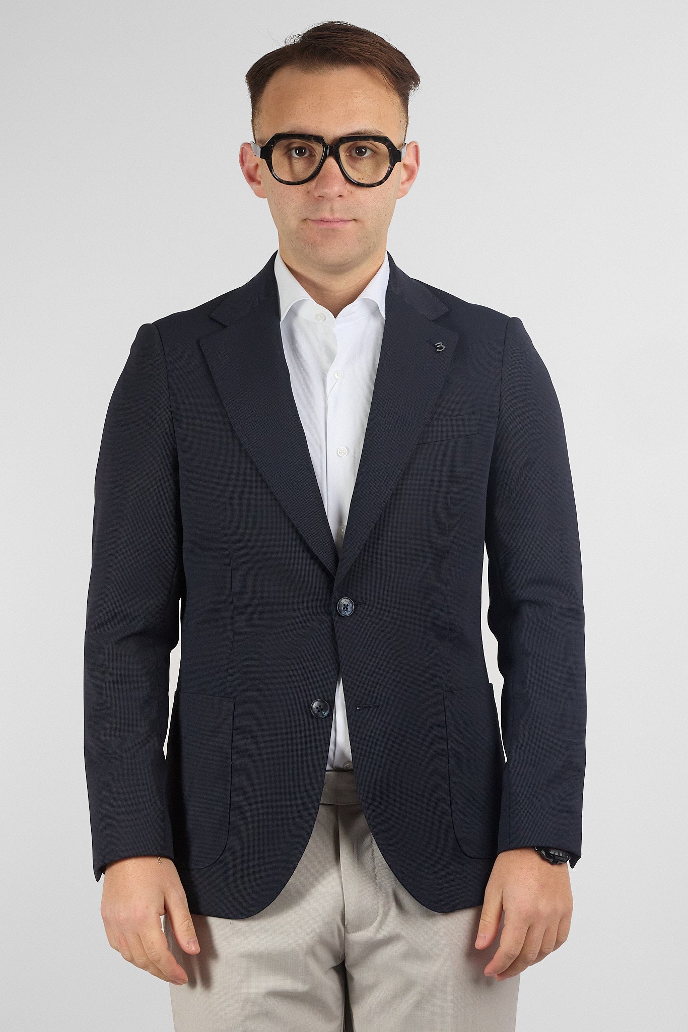 Giacca Jersey Elasticizzata | Blu