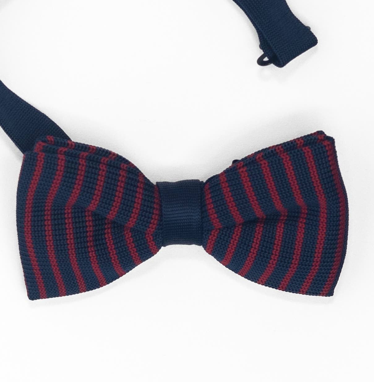 Blue Bow Tie | Red lines