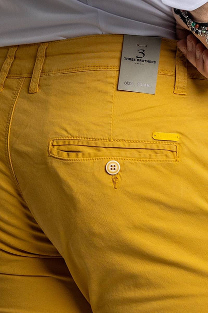 Pantalon slim basique | Jaune