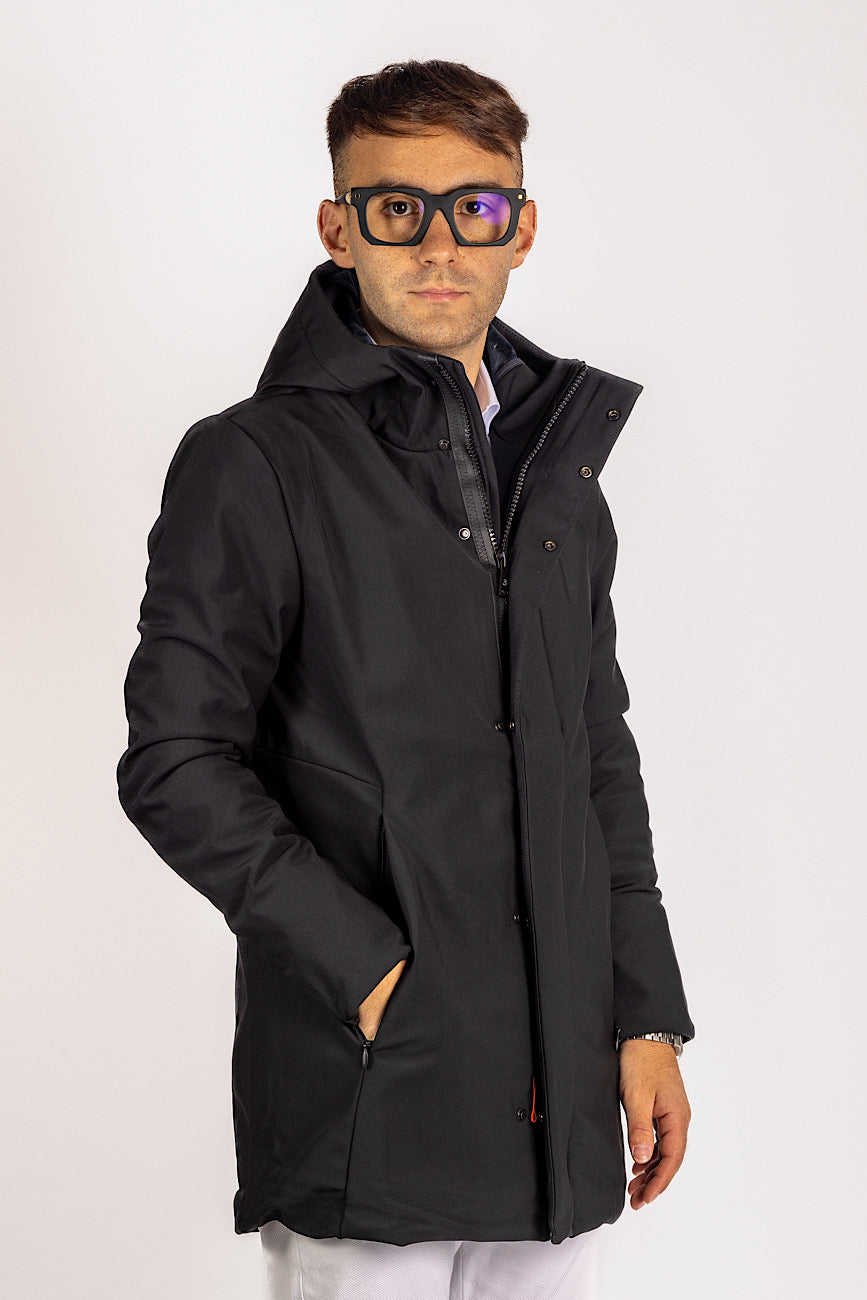 Parka Wasserdichter RRD-Stoff | Schwarz