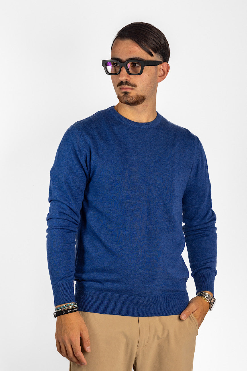 Wool Blend Crewneck Sweater | Plus Sizes | 2 for €50 | Light Blue 03