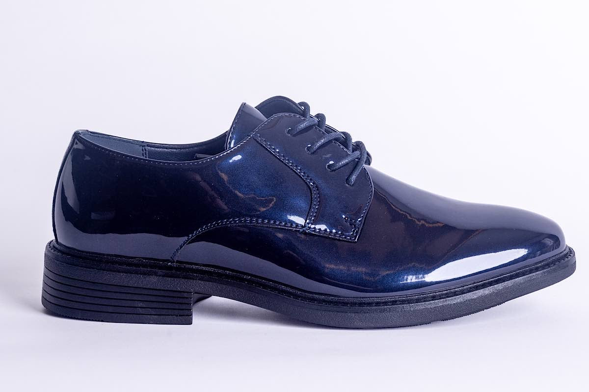 Zapato de vestir Derby brillante | Azul