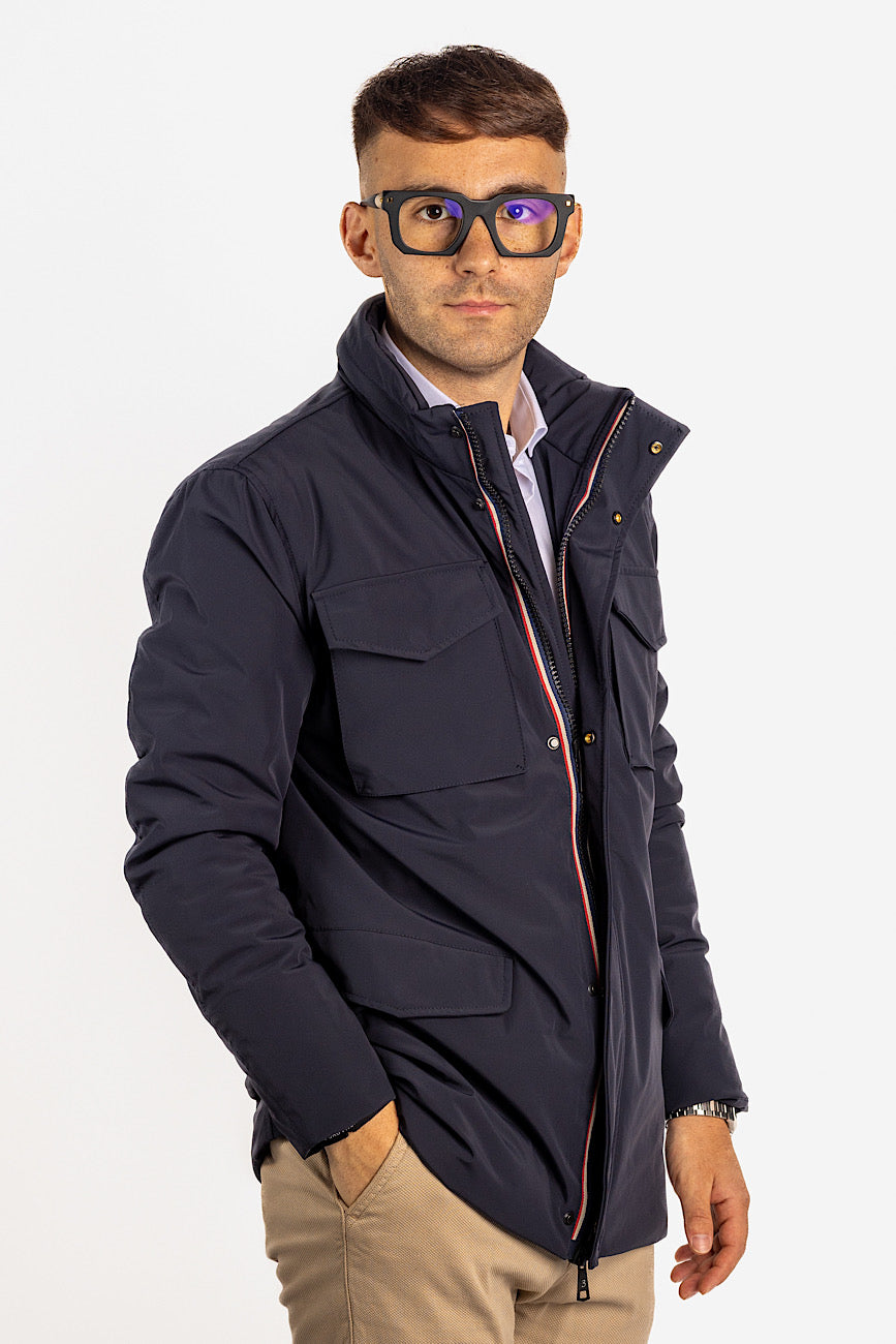 Field Jacket Idrorepellente | Blu