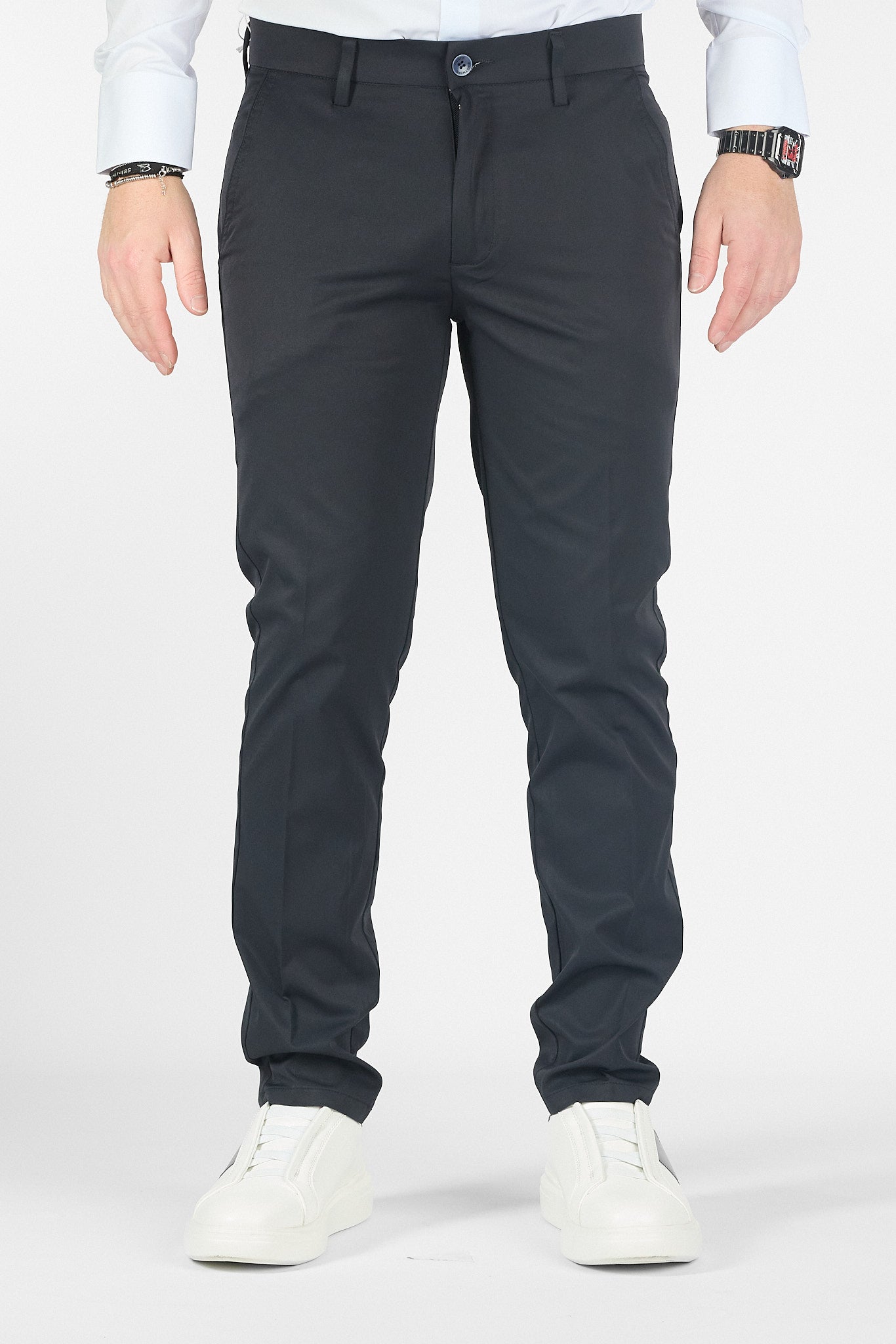 Pantalone Capri Active No Stiro NS07 | 2 per €60 | Blu