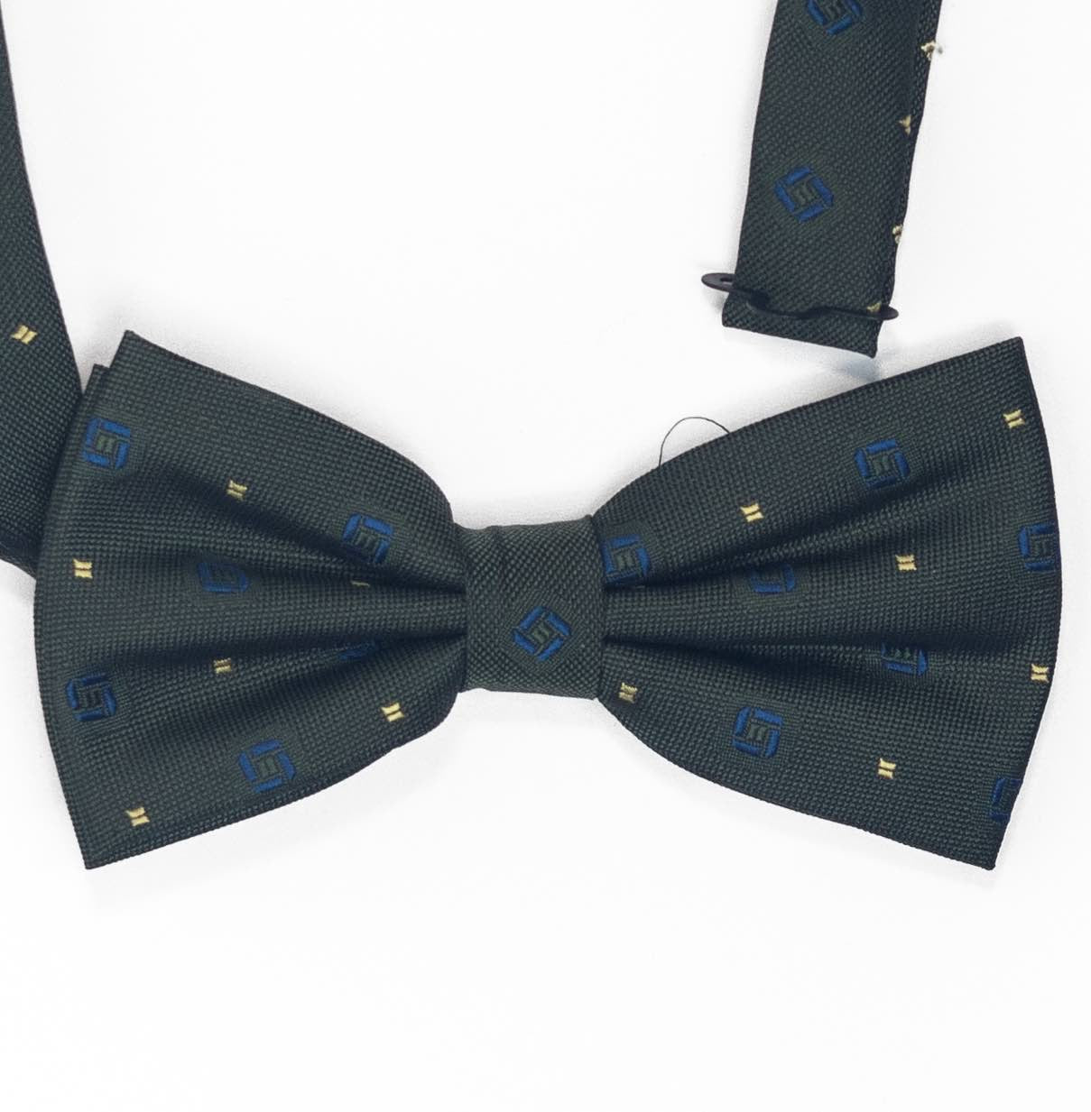 Dark Green Bow Tie | Gold Fantasy