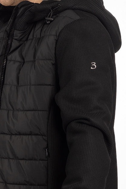 Double Fabric Bomber | Black