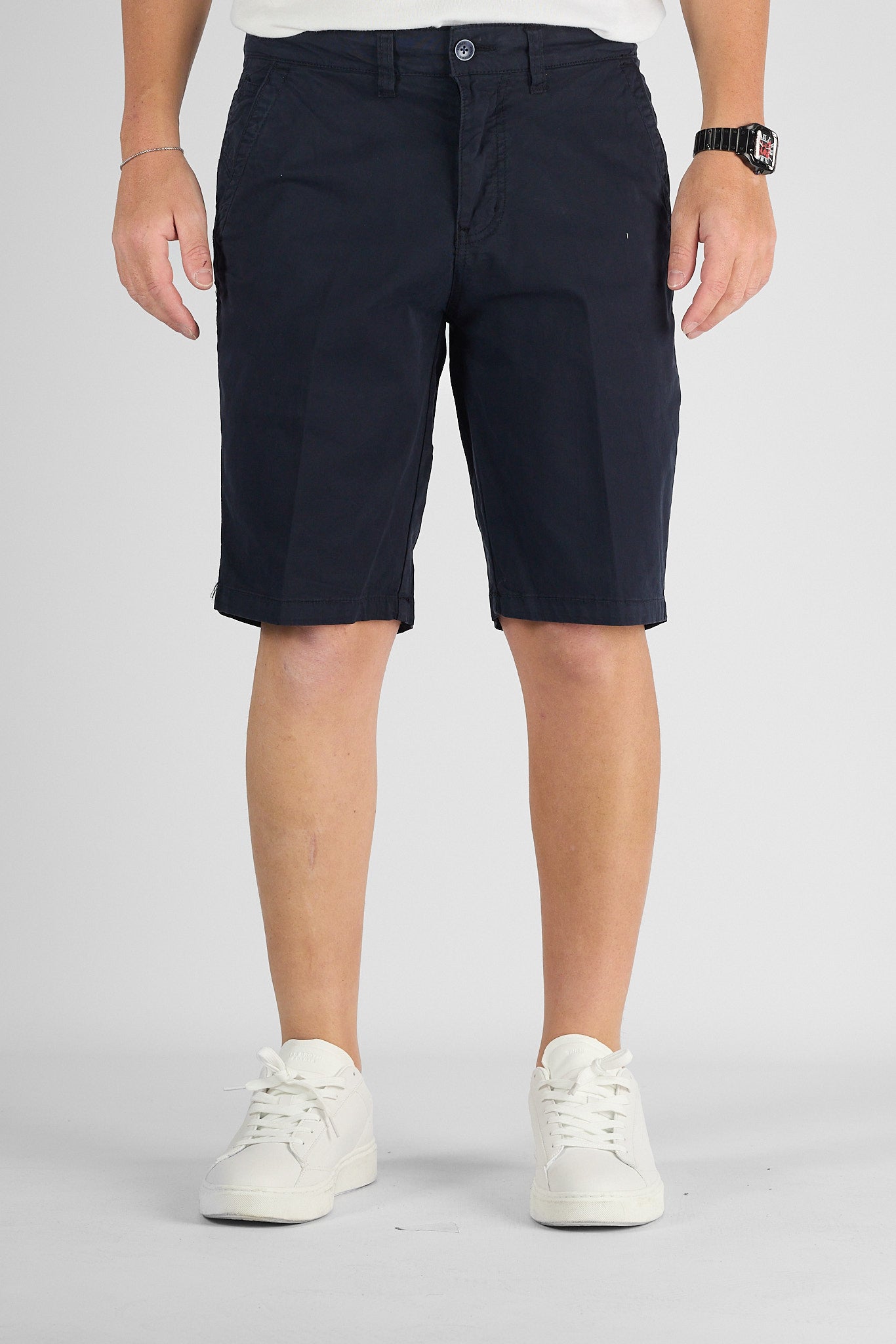 Bermuda Basic Gamba Morbida B012 | 2 per €40 | Blu 2