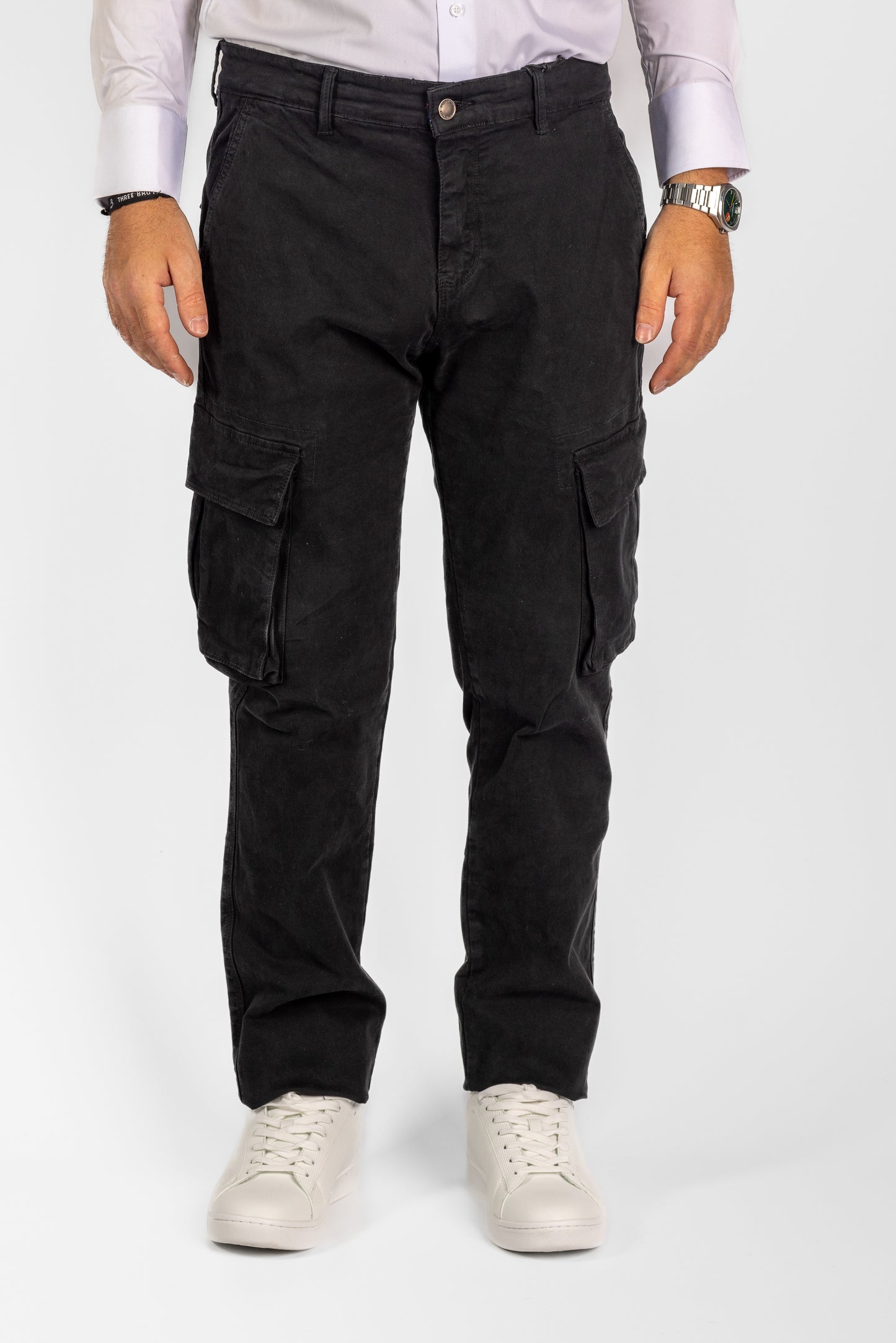 Semi Slim Cargo Pants | <tc>"€20 discount on the second"</tc> | Black