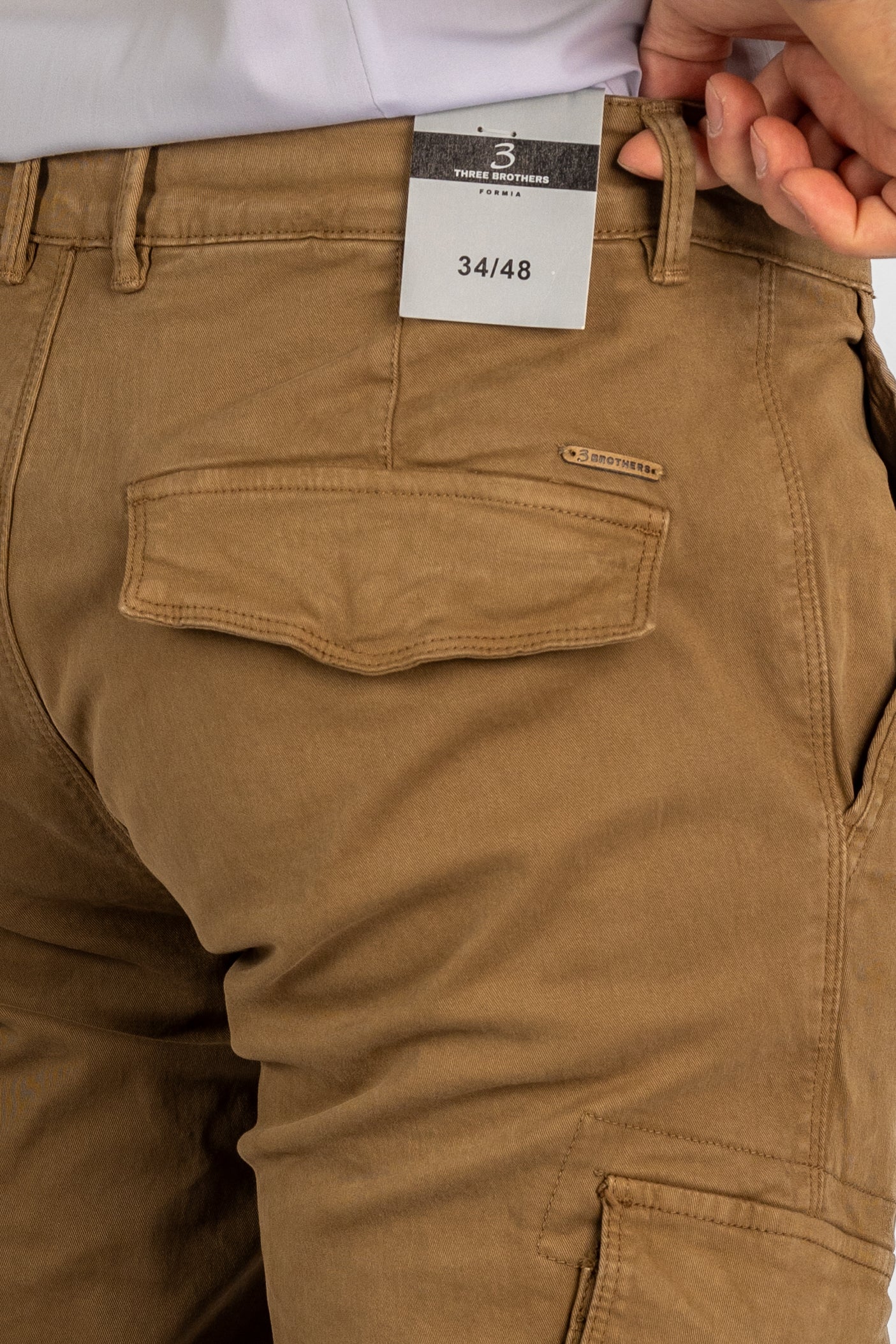 Pantalone Cargo Semi Slim | 2 per €40 | Tabacco