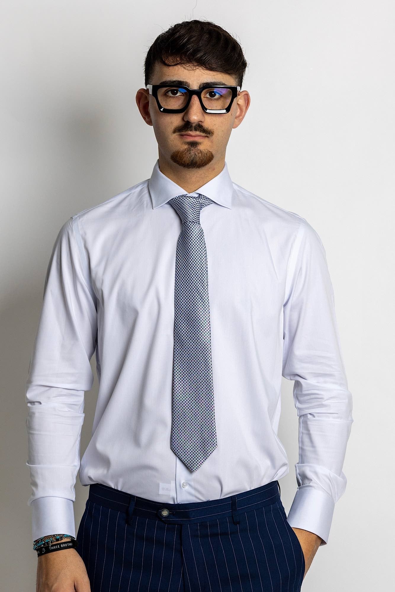 Chemise slim sans repassage | Bleu