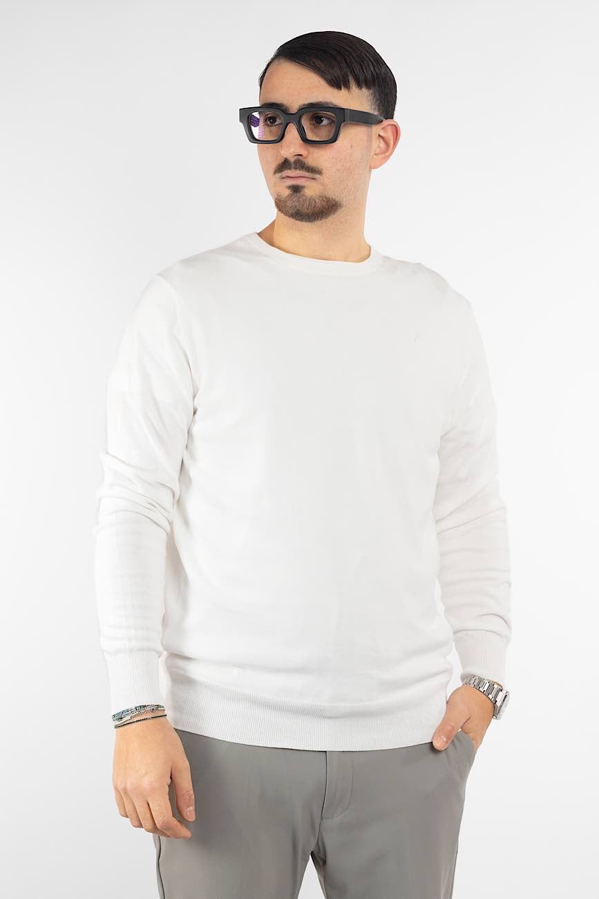 100% Cotton Crewneck Sweater | 2 for €40 | White 15