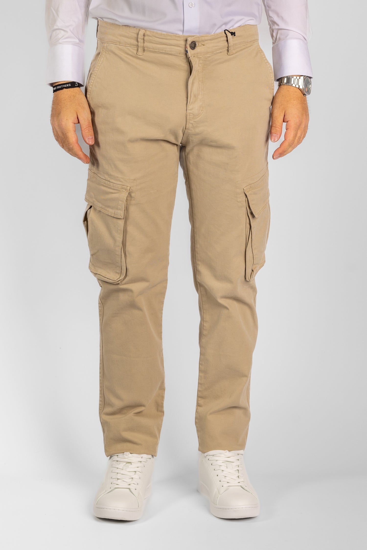 Pantalon cargo semi-mince | 2 pour 40€ | Beige