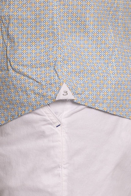 Chemise à motifs semi-mince 100 % coton | Positano