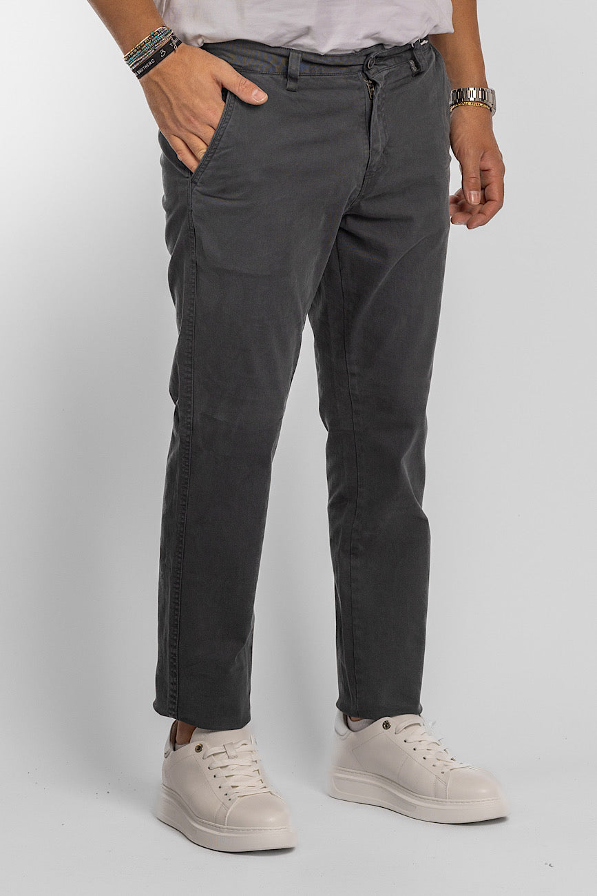 Regular Soft Leg Patterned Trousers <tc>"€20 discount on the second"</tc> | BR003 Grey