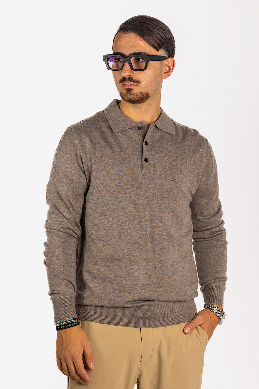 Wool Blend Pullover Polo 2 for €40 | Dove Grey 33