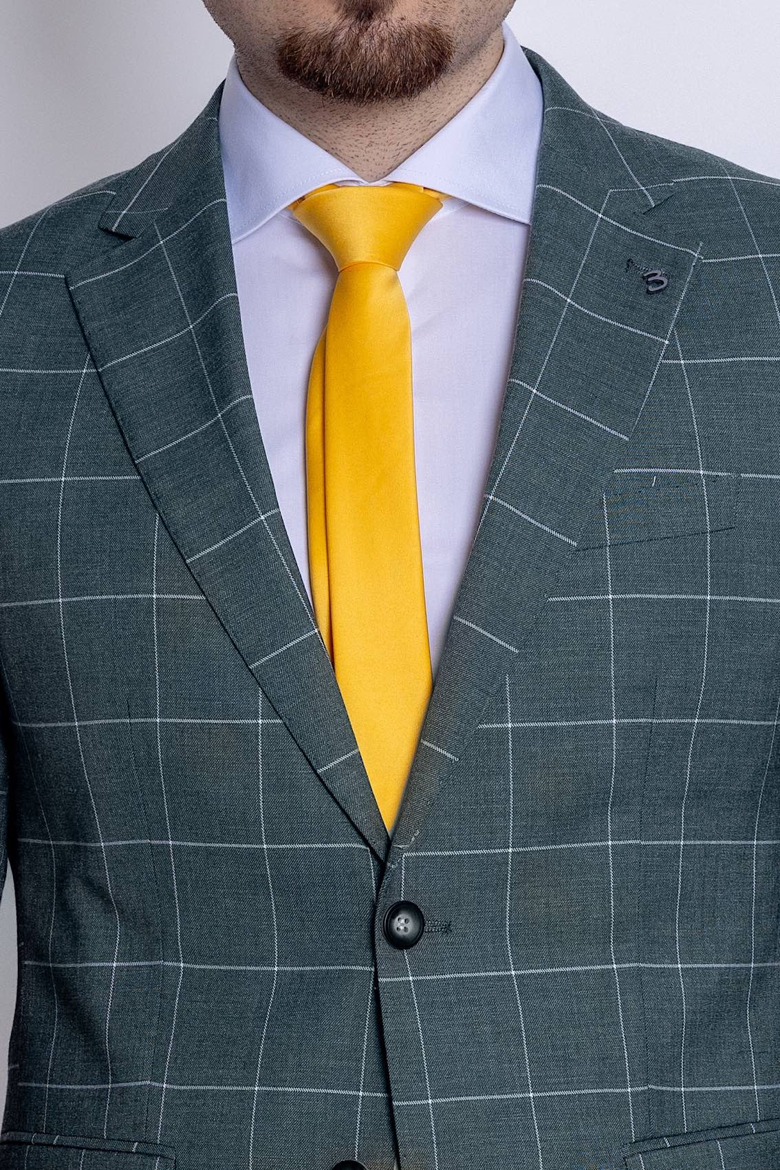 Two Button Prince of Wales Suit | Green