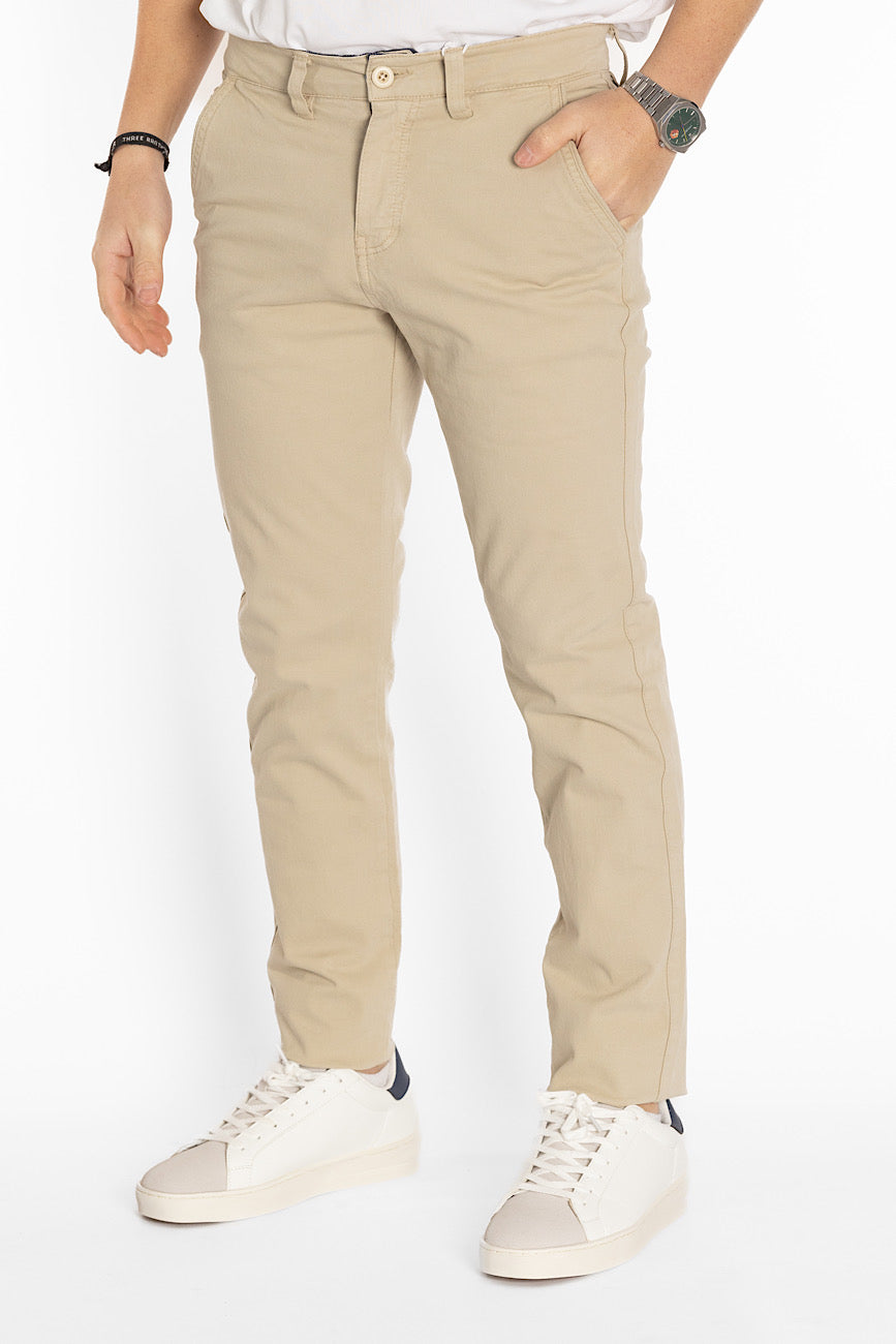 Pantalone Basic Semi Slim 007 | 2 per €40 | Beige