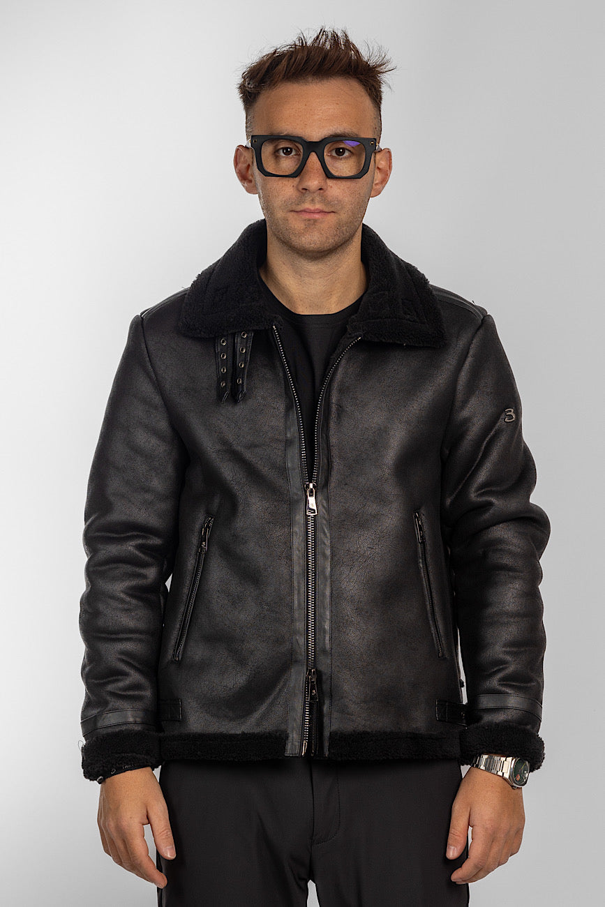 Montone Ecologico Modello Aviator | Nero