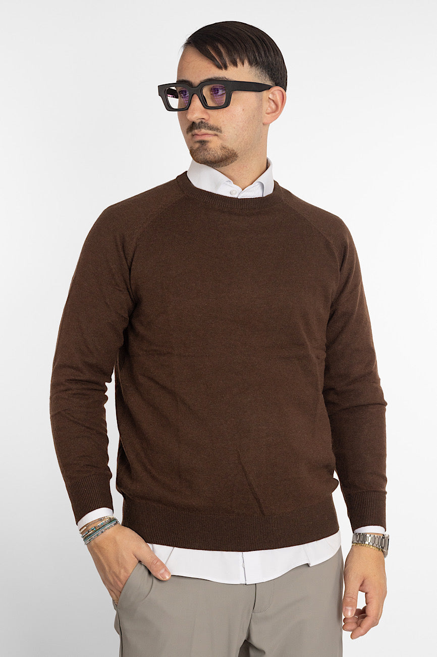 Cashmere Blend Pullover | 2 for €60 | Brown