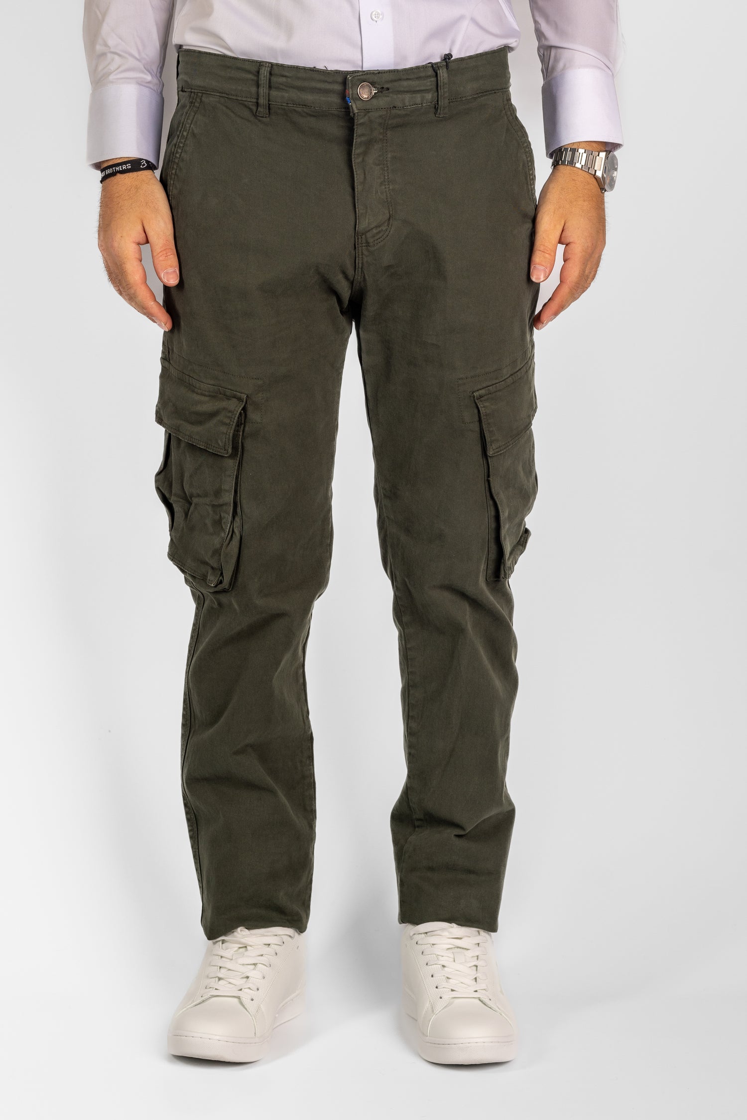 Pantalon cargo semi-mince | 2 pour 40€ | Vert