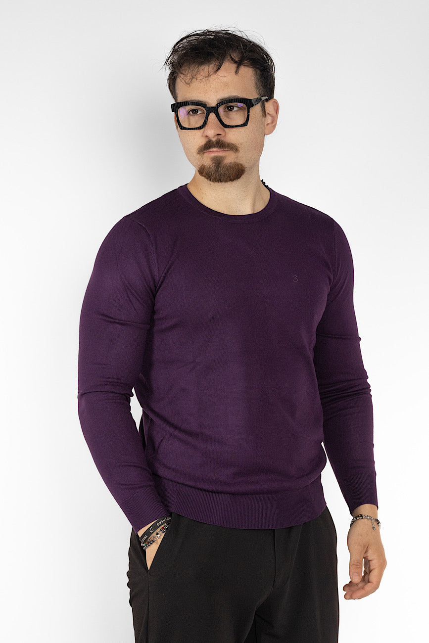 Crewneck Sweater | 2 + 1 Free | Purple