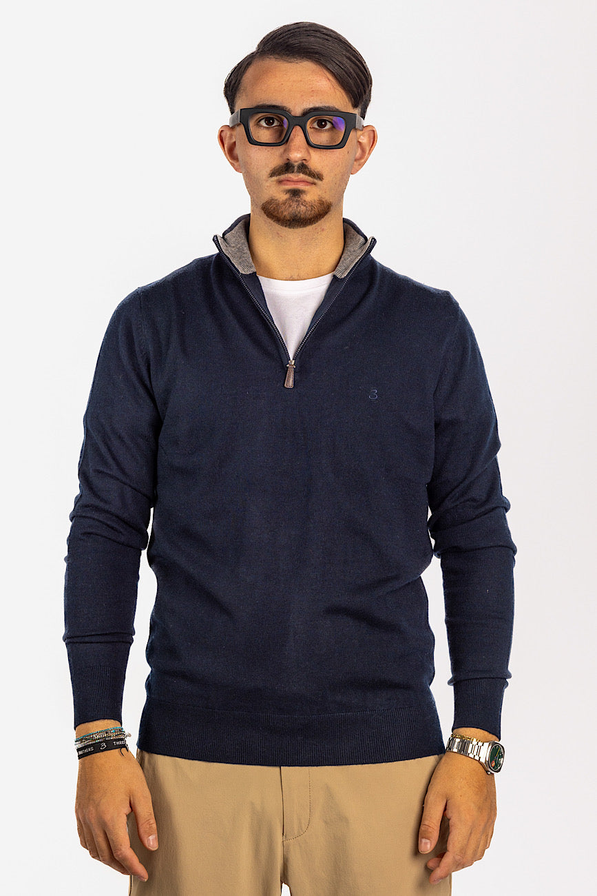 Wool Blend Half Zip Pullover 2 for €40 | Blue 20