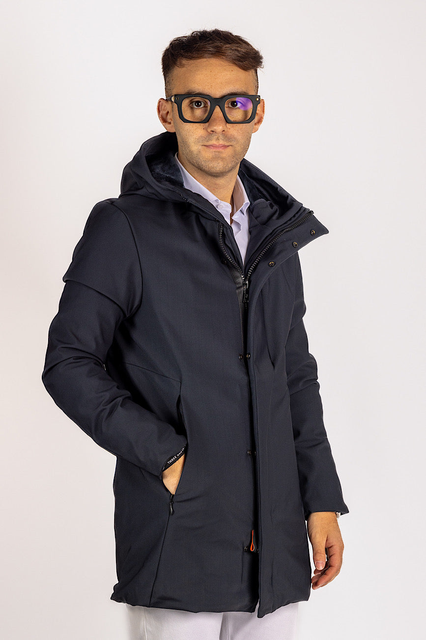 Parka Tessuto RRD Impermeabile | Taglie Extra | Blu