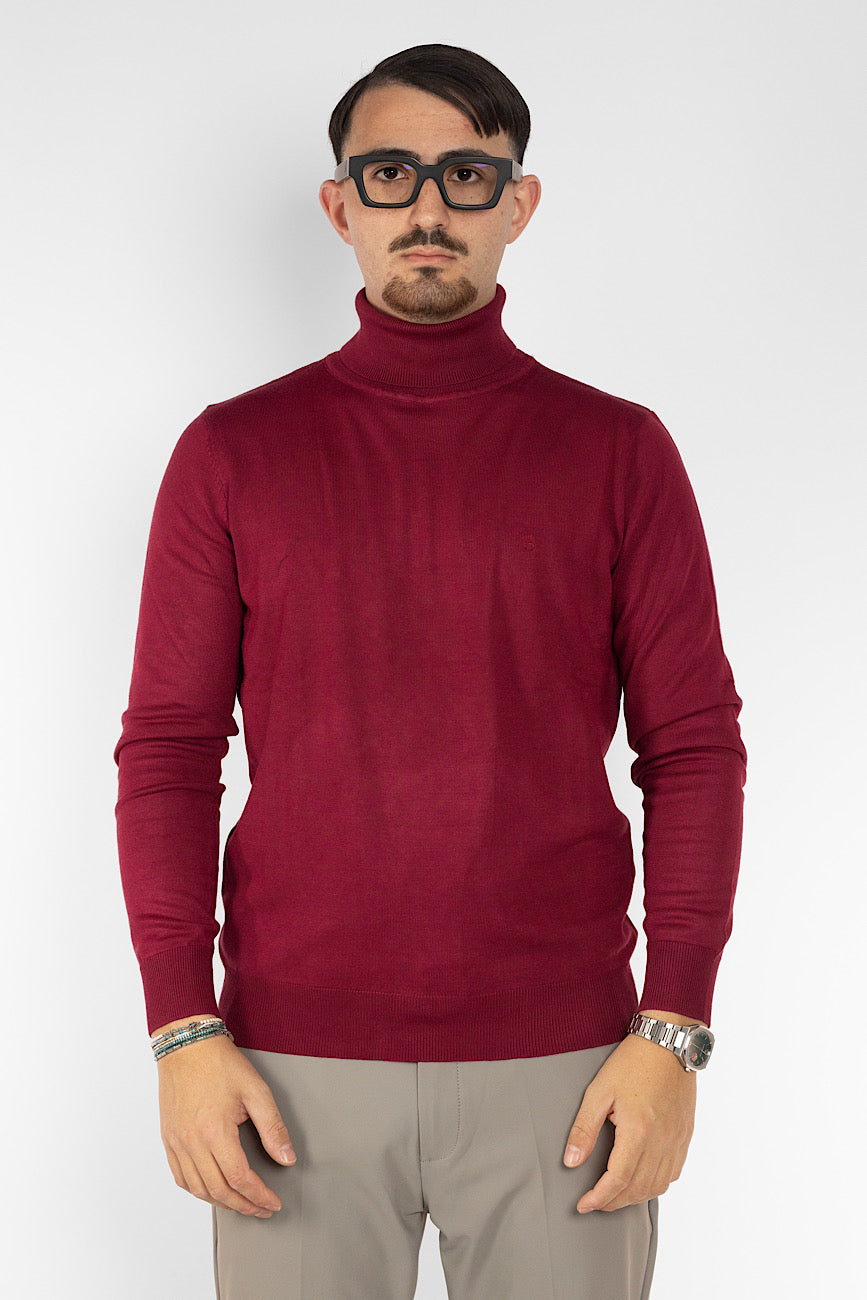 High Neck Sweater | 2 + 1 Free | Bordeaux