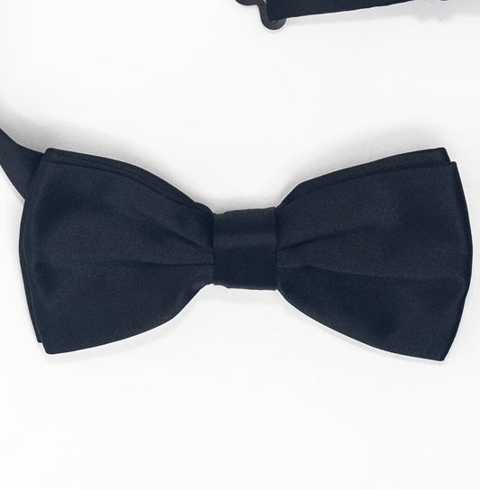 Solid Color Bow Tie | Black