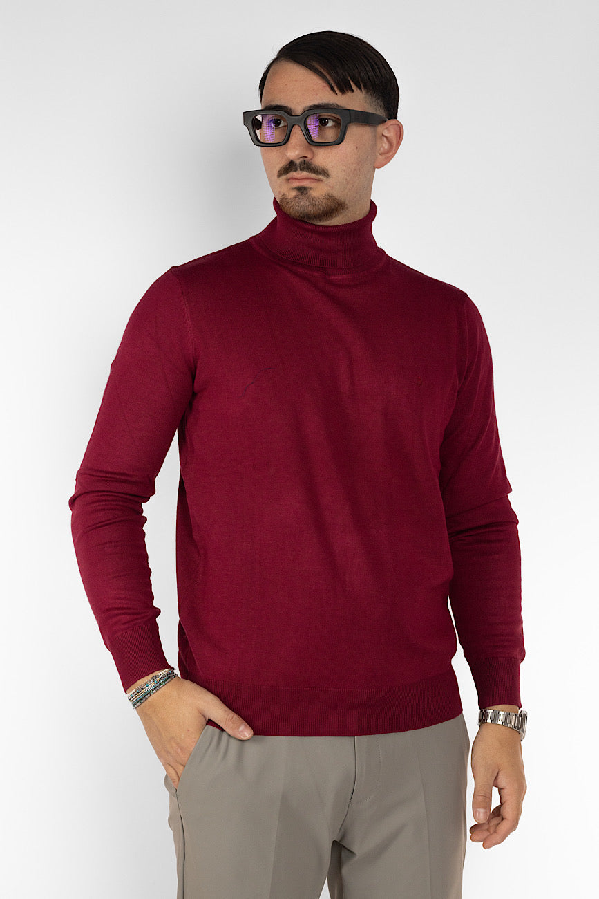 High Neck Sweater | 2 + 1 Free | Bordeaux