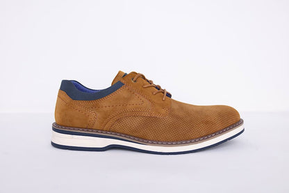 Derby Suede Shoe | Camel