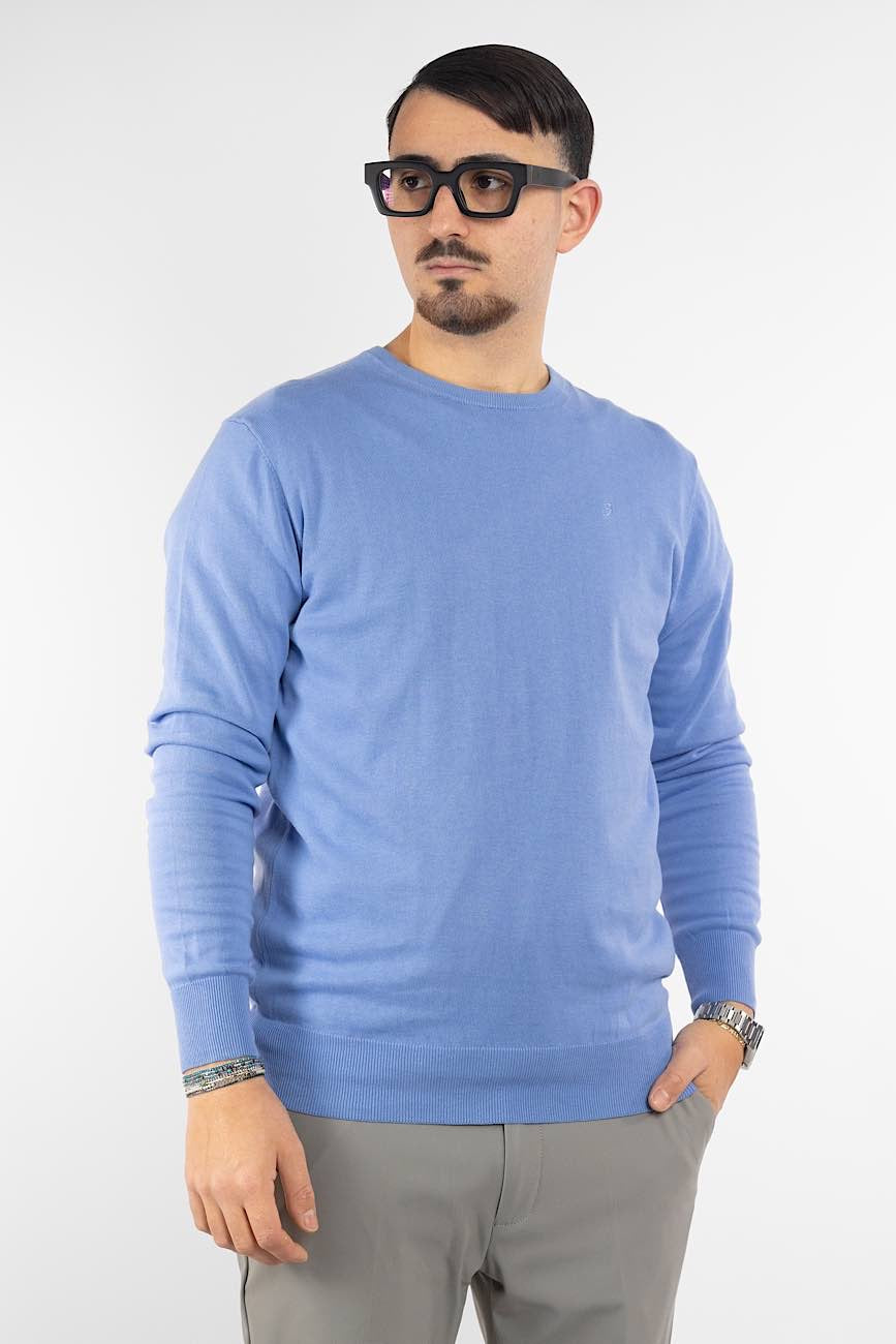 100% Cotton Crewneck Sweater | Extra Sizes | 2 for €50 | Light Blue 04