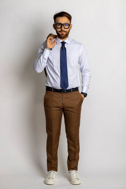 Basic Two Button Suit | Coffee